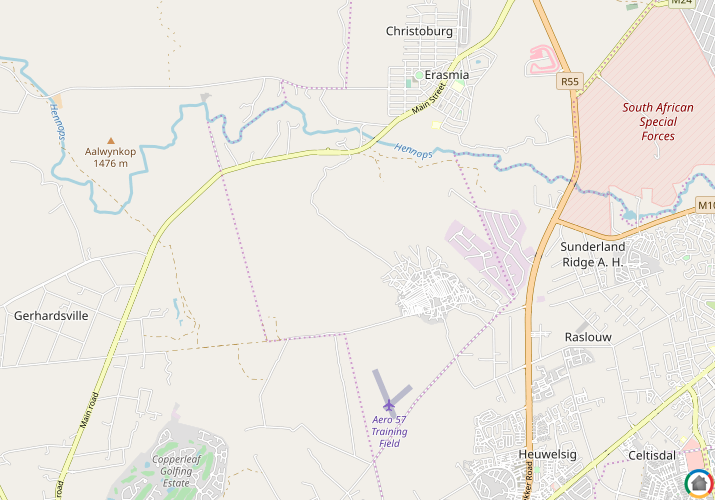 Map location of Hennopsrivier